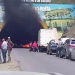 Yipeta se incendia en el túnel de Puerto Plata