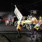 Obras Públicas podría concluir este domingo trabajos por socavón en autopista Duarte