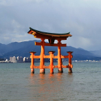 El torii de la isla de Miyajima