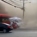 Incendio en restaurante causó pánico en avenida Lope de Vega