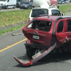 Accidente múltiple en Autopista Duarte deja varios heridos