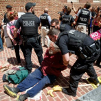 La policía arresta a cinco personas en una protesta frente a sede de Venezuela en EEUU