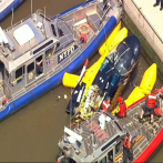 Dos heridos leves al estrellarse un helicóptero en el neoyorquino río Hudson