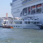 Pánico tras choque de un crucero contra una embarcación en Venecia