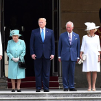 El color blanco, protagonista en el encuentro de los Trump con Isabel II