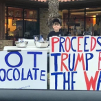 Niño de siete años recauda 22 mil dólares para muro de Trump vendiendo chocolates y limonada