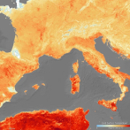 La ola de calor sobre Europa, a vista de satélite