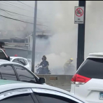 Se incendia vehículo en la 27 de Febrero casi esquina Ortega y Gasset