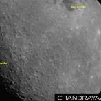Primera imagen de la Luna enviada por la nave india Chandrayaan