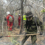 Soldados brasileños combaten gran incendio en la Amazonía