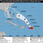 Dorian se convierte en huracán en su paso por el Caribe