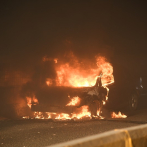 Vehículo se incendia en el túnel de la 27 de Febrero con Máximo Gómez