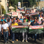Campesinos de la cordillera Septentrional marchan en Santiago por la terminación de carretera