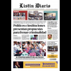 La semana contada en las portadas de Listín Diario