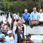 Abinader encabeza caravana en Santiago con los candidatos Ulises Rodríguez y Eduardo Estrella