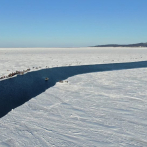 Rescatan a 536 pescadores de un tempano de hielo en Rusia