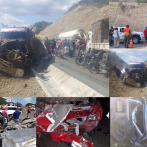 En siete accidentes han muerto al menos 25 personas en la carretera Azua-Baní