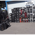 PN incauta cientos de bocinas y amplificadores de música de vehículos
