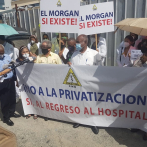 CMD protagoniza manifestación frente al Hospital Luis E. Aybar por supuesta privatización del centro
