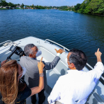Orlando Jorge Mera, Carolina Mejía y Manuel Jiménez hacen recorrido por el río Ozama