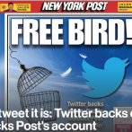 Twitter cambia su política y desbloquea la cuenta del diario New York Post