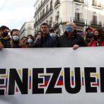 Venezolanos protestan en Madrid contra las elecciones en su país