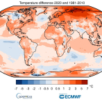 2020 empata con 2016 como año más cálido registrado en el mundo