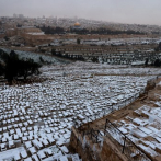 La primera nevada en seis años cubre de blanco Jerusalén