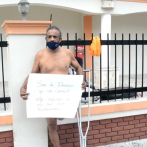 Hombre con discapacidad física se desnuda en protesta tras ser desvinculado de su trabajo