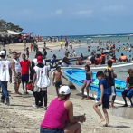 Las playas de Montecristi se llenan con bañistas del Cibao