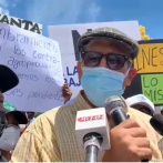 Agrónomos protestan frente al Palacio Nacional por cancelaciones masivas