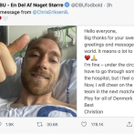 Christian Eriksen envia mensaje público desde el hospital