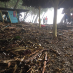 Tormenta Elsa provoca daños a playas en Barahona