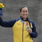 Colombiana Mariana Pajón se queda con la plata en la disciplina de BMX