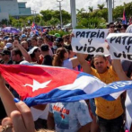 Cubanos se concentran en Madrid contra el comunismo y por la libertad