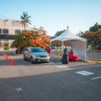 Instalan el primer centro de vacunación vehícular en la Plaza de la Cultura