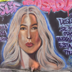 Una protesta llena de arte: Elaboran mural de Leslie Rosado para pedir justicia