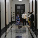 Circe Almanzar y Celso Marranzini acuden a una reunión al Palacio Nacional