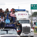 Caravana migrante avanza lenta por sur de México entre cansancio y dolencias