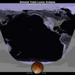 El eclipse lunar parcial más largo en siglos llega con la luna llena