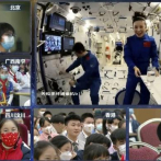 Astronautas chinos dan lección de física desde el espacio