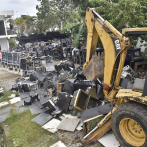Hacienda destruye 4,462 máquinas tragamonedas y equipos confiscados