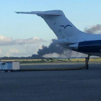 #ENVIVO: Avión se precipita a tierra en Las Américas con 9 personas a bordo