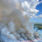 Sofocan incendio forestal en Punta Cana