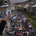 Bolivianos protestan en contra de la violencia de género