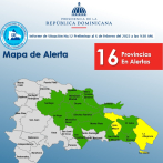 Hato Mayor y La Altagracia en alerta amarilla por vaguada; otras 14 provincias están en alerta verde