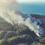 Reportan incendio forestal de gran magnitud en Las Terrenas