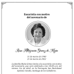 Misa por el novenario de doña Rosa se realizará este viernes en Gurabo