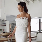 El vestido blanco que querrás lucir en tu próxima celebración familiar
