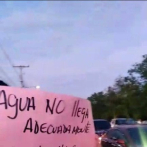 Residentes del sector las Bienaventuranzas Norte y Sur protestaron por la falta de agua potable